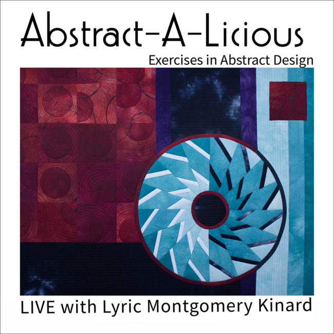 ad for lyric kinard's live abstract-a-licious class